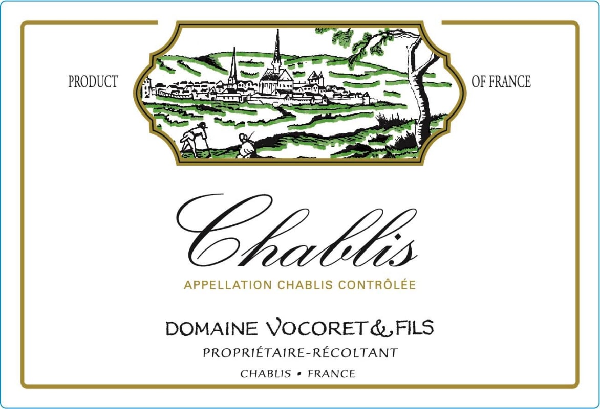 Vocoret Chablis (375ML half-bottle) 2022 Front Label