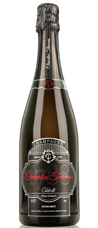 Cheurlin Thomas Celebrite Blanc de Blanc Front Bottle Shot