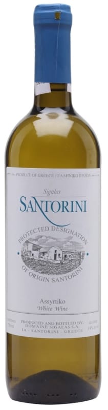 Sigalas Santorini Assyrtiko 2022 Front Bottle Shot