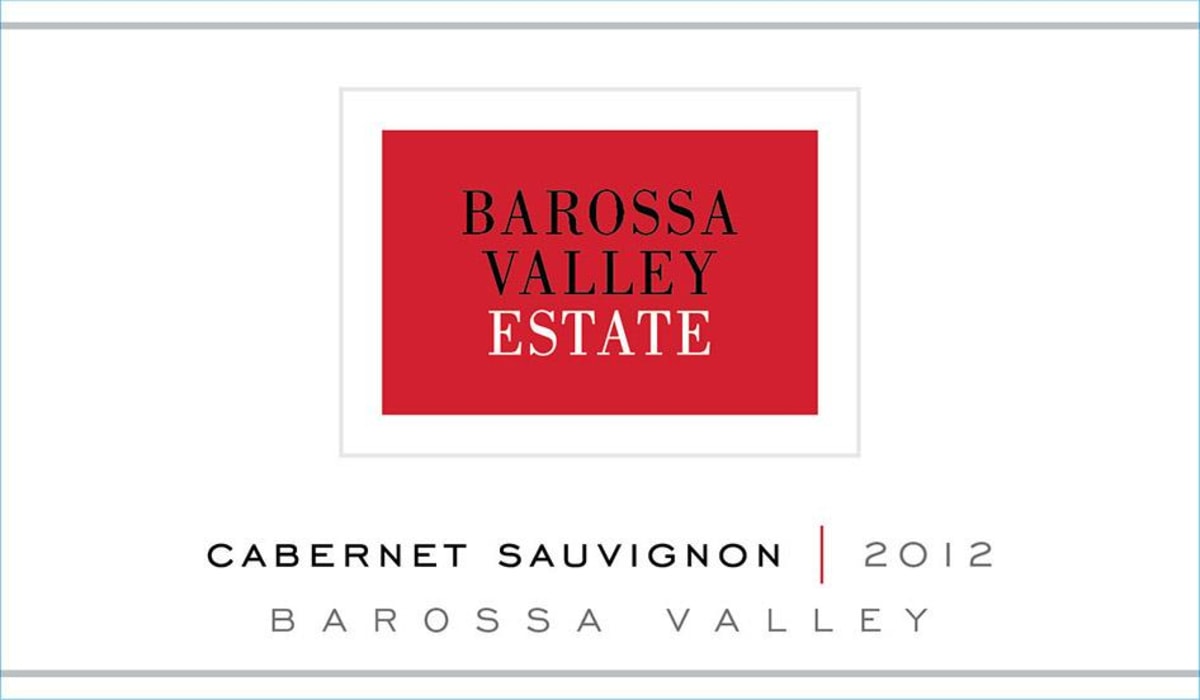 Barossa Valley Estate Cabernet Sauvignon 2012 Front Label
