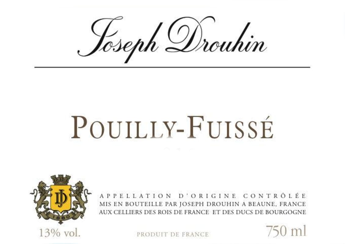 Joseph Drouhin Pouilly-Fuisse (375ML half-bottle) 2019 Front Label