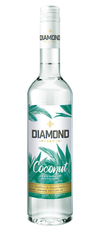 Diamond Reserve Coconut Rum (1 Liter) Front Bottle Shot
