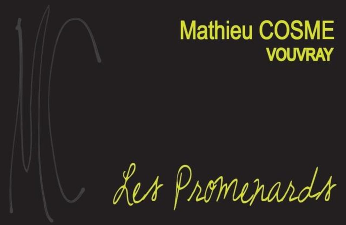 Mathieu Cosme Vouvray Les Promenards 2015 Front Label