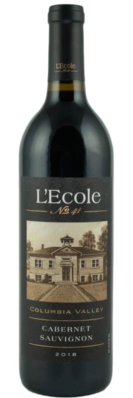 L'Ecole 41 Columbia Valley Cabernet Sauvignon 2018 Front Bottle Shot