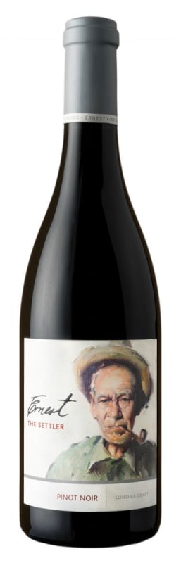 Ernest Vineyards The Settler Pinot Noir 2016 Front Bottle Shot