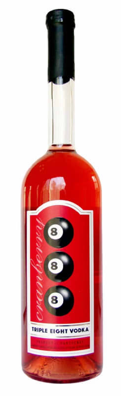 Triple Eight Raspberry Vodka Front Bottle Shot