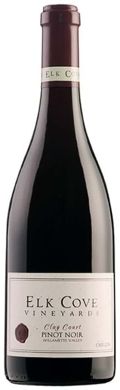 Elk Cove Clay Court Pinot Noir 2017 Front Bottle Shot