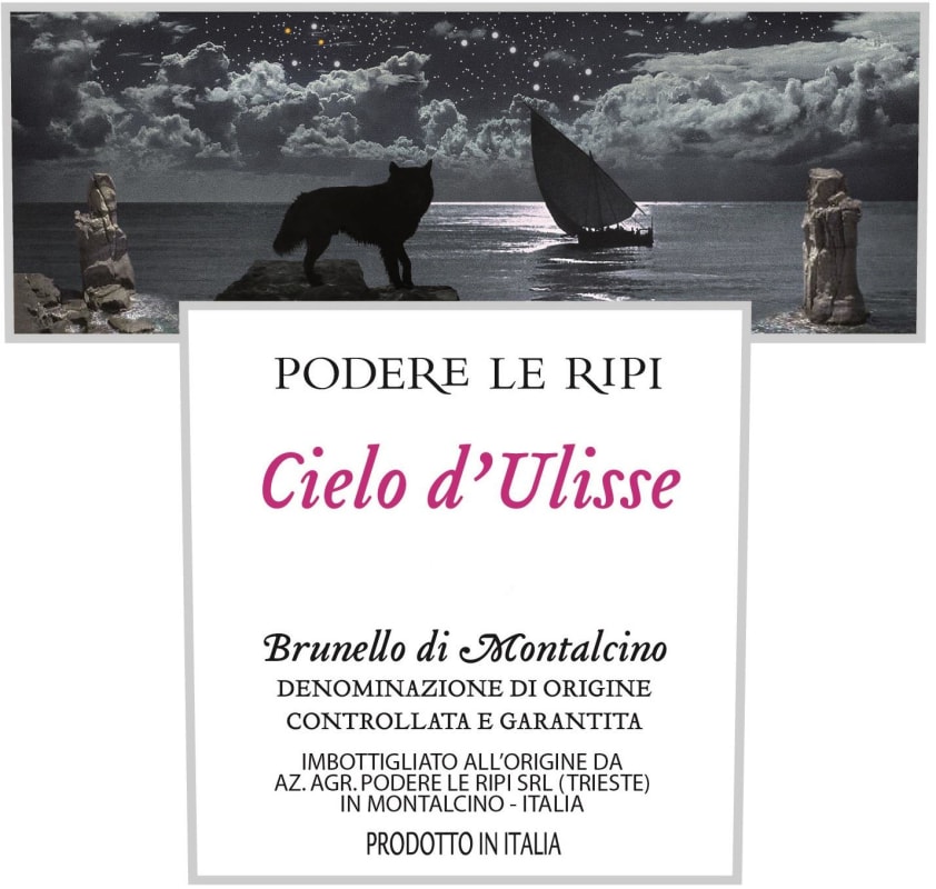 Podere Le Ripi Brunello di Montalcino Cielo D'ulisse 2014 Front Bottle Shot