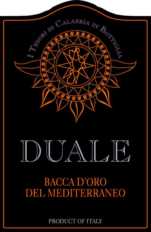 Casa Vinicola Crisera Duale Bacca d'Oro del Mediterraneo 2016 Front Label