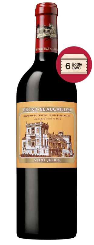 Chateau Ducru-Beaucaillou 6-Pack 2023 in Wood Case (OWC Futures Pre-Sale) 2023 Front Bottle Shot