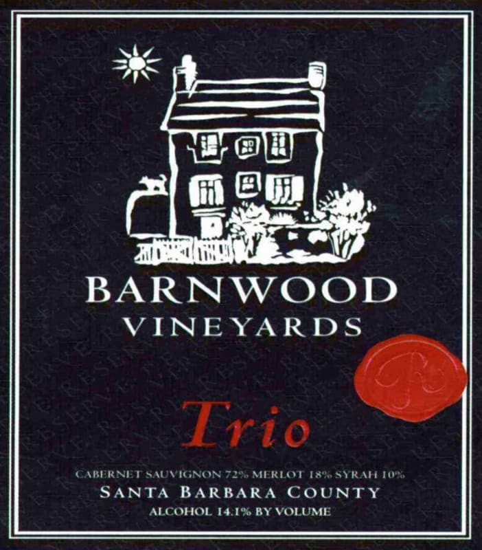Laetitia Barnwood Vineyards Trio Cabernet Sauvignon Merlot Shiraz 2003 Front Label