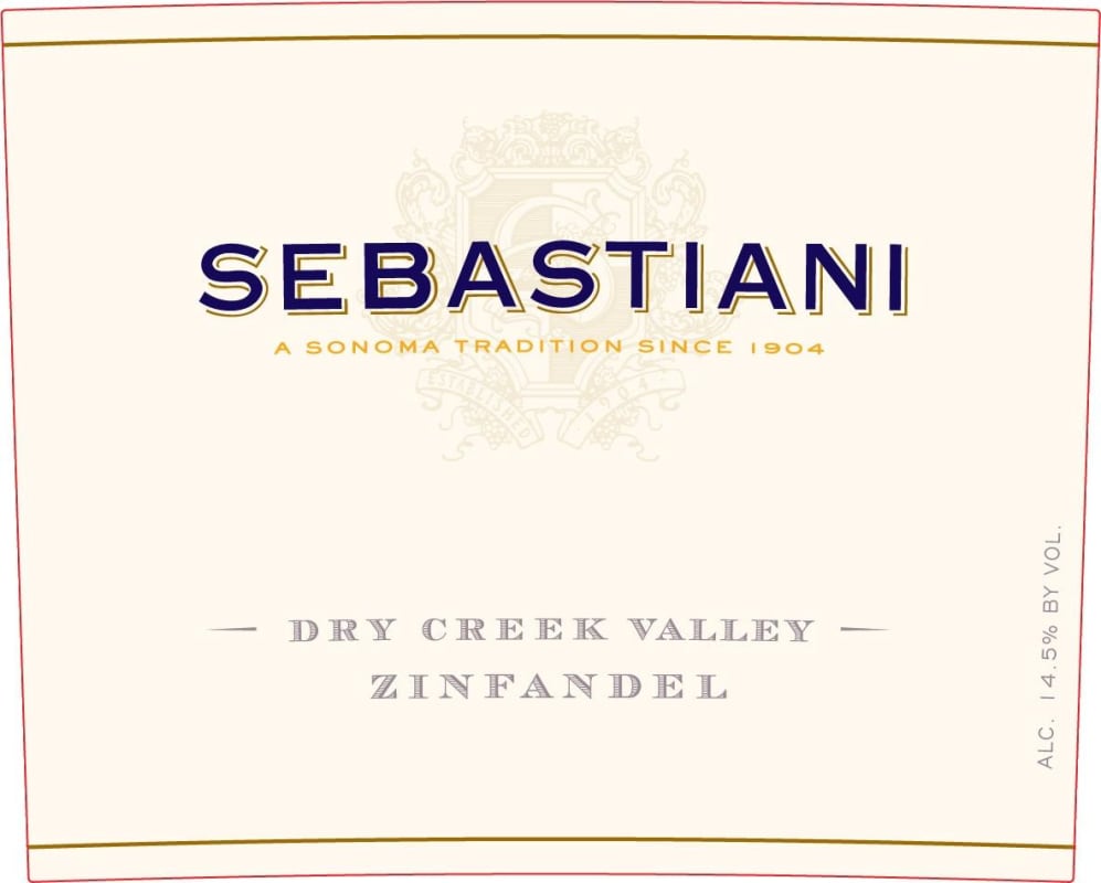 Sebastiani Dry Creek Valley Zinfandel 2014 Front Label