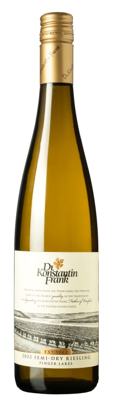 Dr. Konstantin Frank Semi-Dry Riesling 2022 Front Bottle Shot