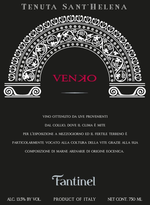 Fantinel Tenuta Sant'Helena Venko 2011 Front Label