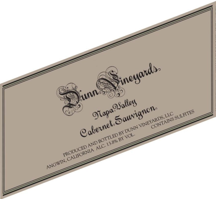 Dunn Napa Valley Cabernet Sauvignon (1.5 Liter Magnum) 2018 Front Label