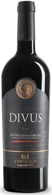 Ciavolich Montepulciano d'Abruzzo Divus 2014 Front Bottle Shot