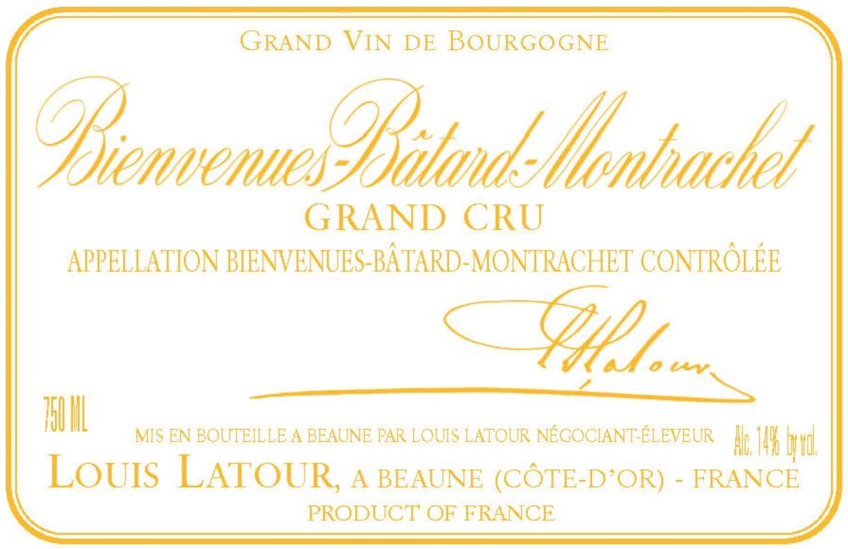 Louis Latour Bienvenues-Batard-Montrachet Grand Cru 2013 Front Label