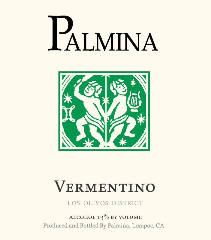 Palmina Vermentino 2017 Front Label