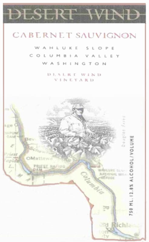 Desert Wind Cabernet Sauvignon 1999 Front Label