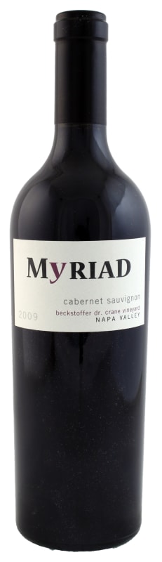 Myriad Cellars Beckstoffer Dr. Crane Cabernet Sauvigon 2009 Front Bottle Shot