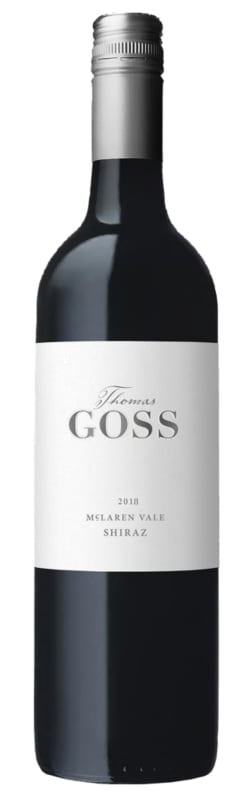 Thomas Goss Shiraz 2018 Front Bottle Shot