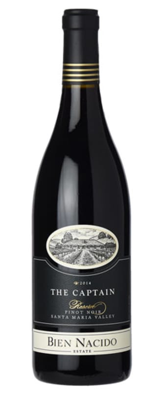 Bien Nacido Estate The Captain Pinot Noir 2014 Front Bottle Shot