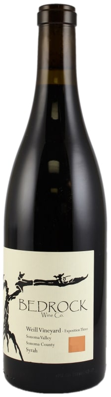 Bedrock Wine Company Weill Vineyard Syrah Exposition 3 2013 Front Bottle Shot