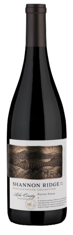 Shannon Ridge High Elevation Petite Sirah 2021 Front Bottle Shot