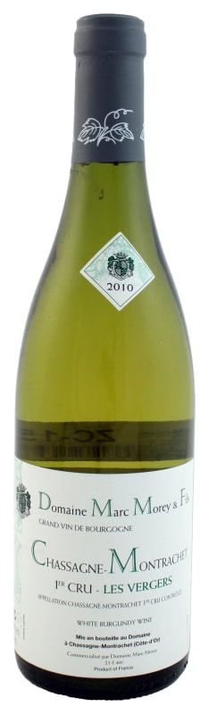 Domaine Marc Morey Chassagne-Montrachet Les Vergers Premier Cru 2010 Front Bottle Shot