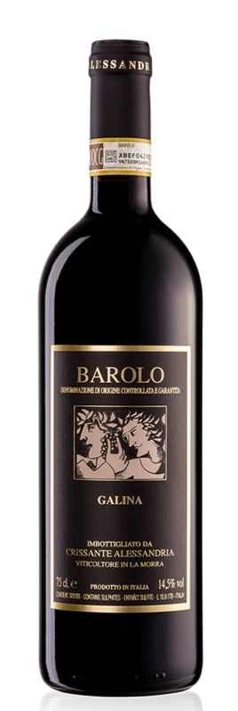 Crissante Alessandria Barolo Galina 2018 Front Bottle Shot