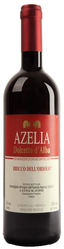 Azelia Bricco dell'Oriolo Dolcetto d'Alba 2019 Front Bottle Shot