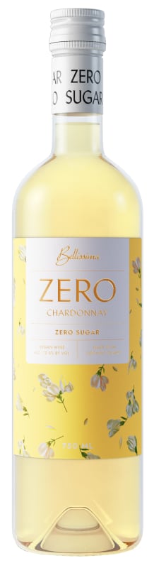 Bellissima Zero Sugar Chardonnay 2021 Front Bottle Shot