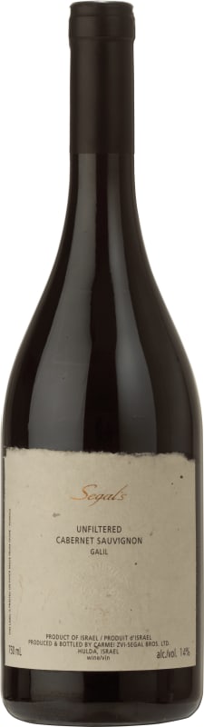 Segal's Petit Unfiltered Cabernet Sauvignon (OK Kosher) 2018 Front Bottle Shot