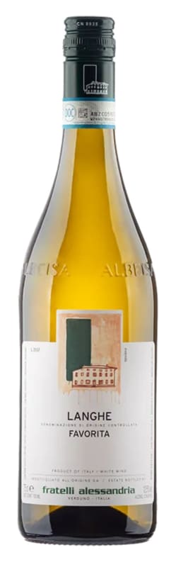Fratelli Alessandria Langhe Favorita 2024 Front Bottle Shot
