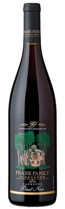 Frank Family Vineyards Pinot Noir 2016 Front Bottle Shot