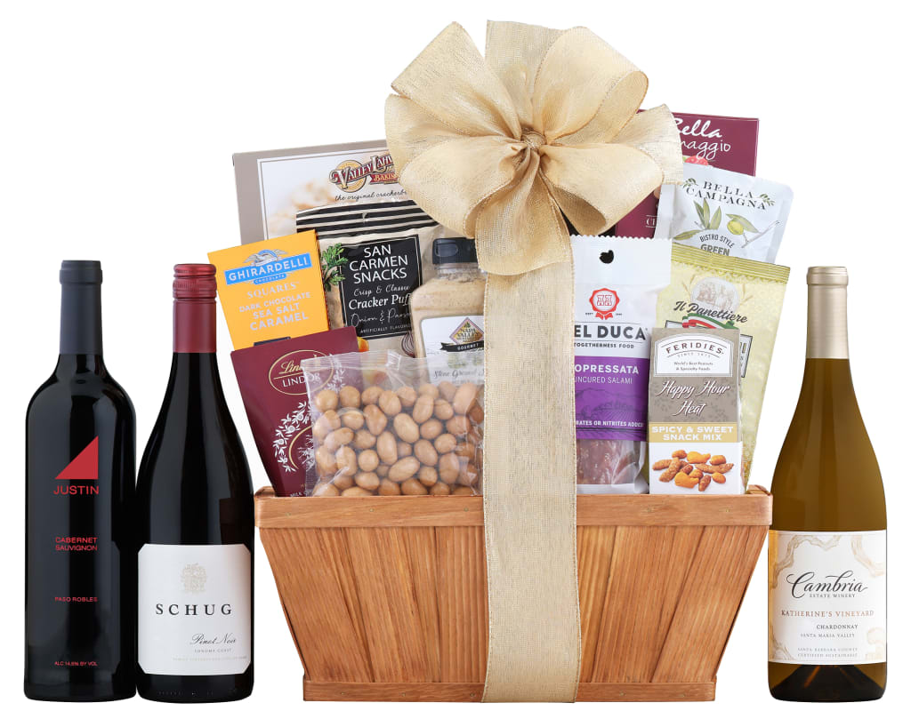 Signature California Trio Wine Gift Basket Gift Product Image