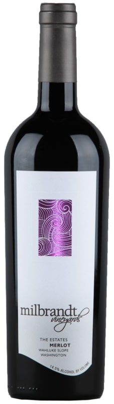 Milbrandt The Estates Merlot 2012 Front Bottle Shot