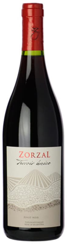 Zorzal Terroir Unico Pinot Noir 2023 Front Bottle Shot