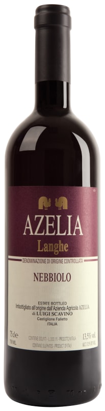 Azelia Langhe Nebbiolo 2014 Front Bottle Shot
