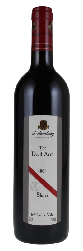 d'Arenberg The Dead Arm Shiraz 2002 Front Bottle Shot