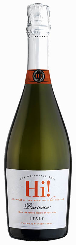 Hi! Prosecco Front Bottle Shot