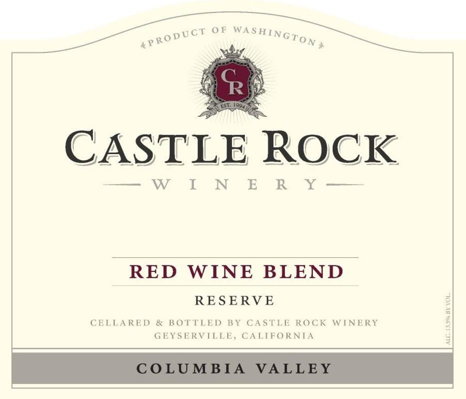Castle Rock Reserve Red Blend 2014 Front Label