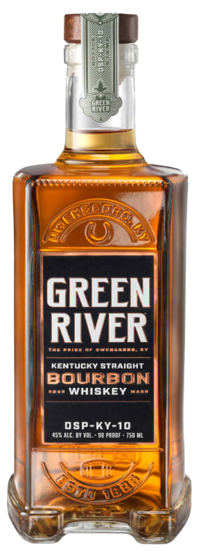 Green River Kentucky Straight Bourbon Whiskey Front Bottle Shot