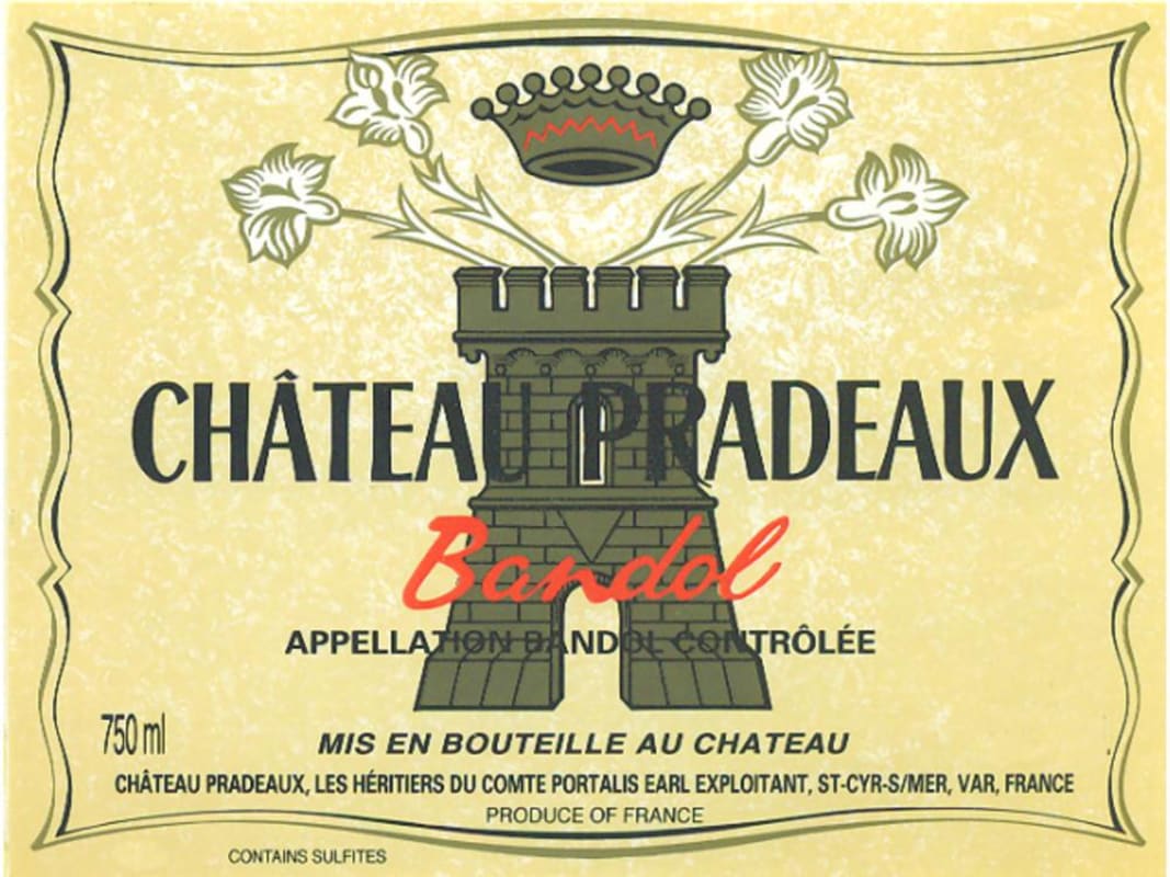 Chateau Pradeaux Bandol Rose (1.5 Liter Magnum) 2021 Front Label