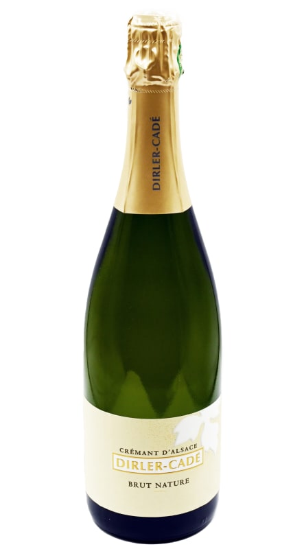 Domaine Dirler-Cade Cremant d'Alsace Brut Nature 2022 Front Bottle Shot