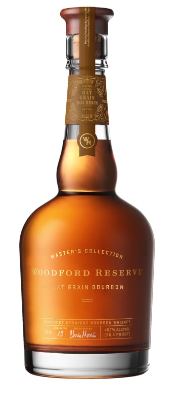 Woodford Reserve Master's Collection Oat Grain Bourbon Whiskey Front Bottle Shot