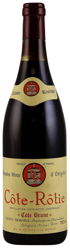 Marius Gentaz-Dervieux Cote Rotie Cote Brune Cuvee Reserve 1985 Front Bottle Shot