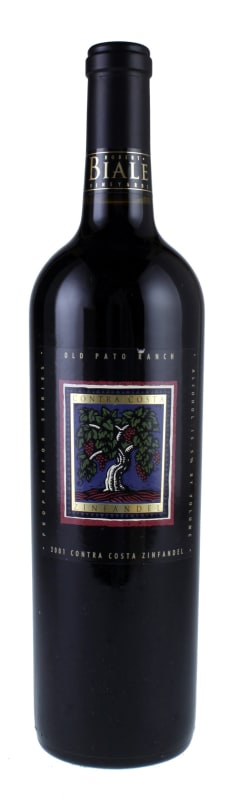 Robert Biale Vineyards Old Pato Ranch Zinfandel 2001 Front Bottle Shot