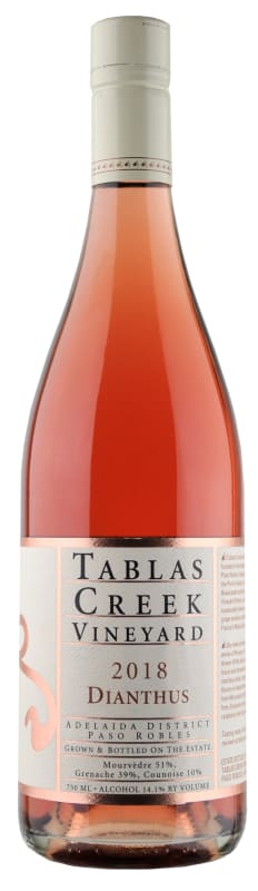Tablas Creek Dianthus Rose 2018 Front Bottle Shot