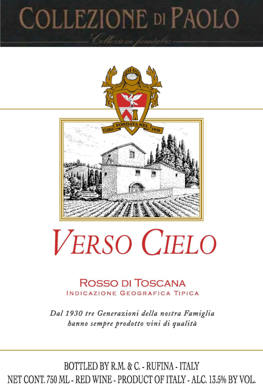 Collezione di Paolo Verso Cielo 2014 Front Label